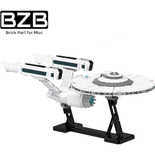 BZB MOC NCC-1701-A Planet Assault Battle Ship Building Block Model Boy Kids DIY Interstellar Dream Toys Birthday Best Gifts