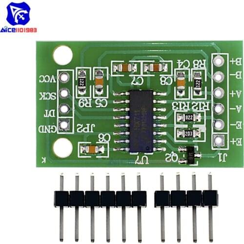 Diymore HX711 Weighing Sensor Module Dual-Channel 24 Bit Precision A/D Module Pressure Weighing Sensor Board for Scale