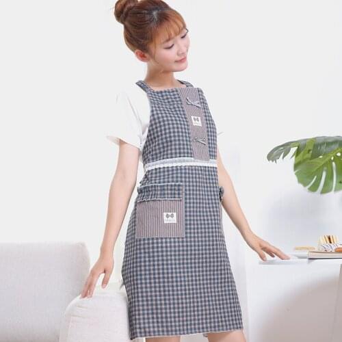 Apron princess European summer thin breathable waterproof oil-proof womens waist kitchen adult cooking home apron