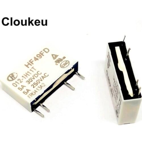 HF49FD-012-1H11 1H11T 1H12 1H12T 12V 5A Relay DIP4