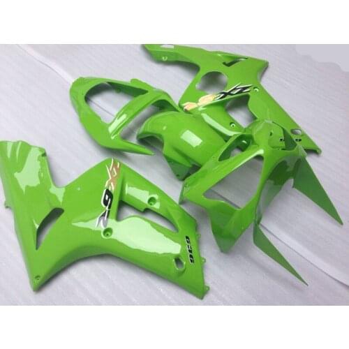 Injection mold Fairing Kit for KAWASAKI Ninja ZX6R 636 03 04 ZX 6R 2003 2004 zx 6r 03 ABS TOP green Fairings set+7gifts KW09