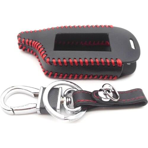 A61 Leather Key Case for Starline B9 / B91 / B6 / B61 / A91 / A61 / V7 C9 LCD Shape Of High Quality Remote Car Alarm Cover