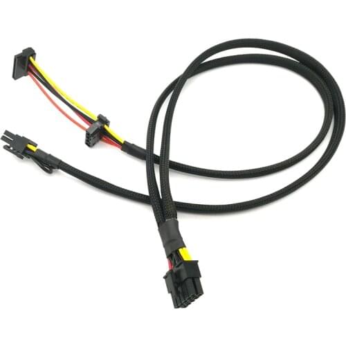 Motherboard 10Pin to PCI-E 8Pin (6+2Pin) SATA IDE Molex Power Adapter Cable for HP DL380G6 G7 Server