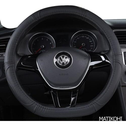 MATIKOHI Carbon Fiber Leather Car Steering Wheel Cover For Geely CK EC7 EC8 MK CK2 GC9 GC6 emgrand 7 X7 ec7 atlas MK
