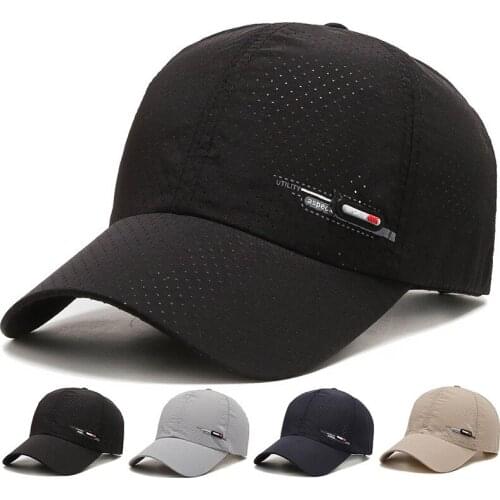 Solid Baseball Cap Men Snapback Women Quick Dry Mesh Cap Breathable Sun Hat Bone Masculino Trucker Cap hat men
