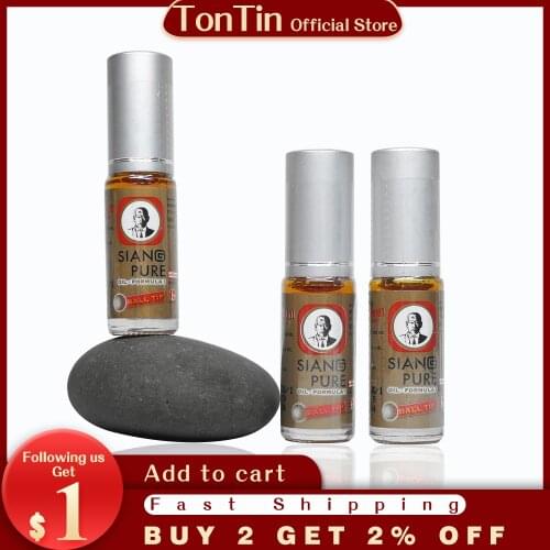 SIANG PURE balm oil mint Refreshing Influenza Cold Headache Dizziness Muscle Relax painEssential Oil headache relief Fatigue