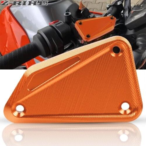 For 790 2018 2019 Motorcycle Front CNC Brake Fluid Cap Cover Master Cylinder Reservoir Fluid Plug Aluminum Orange