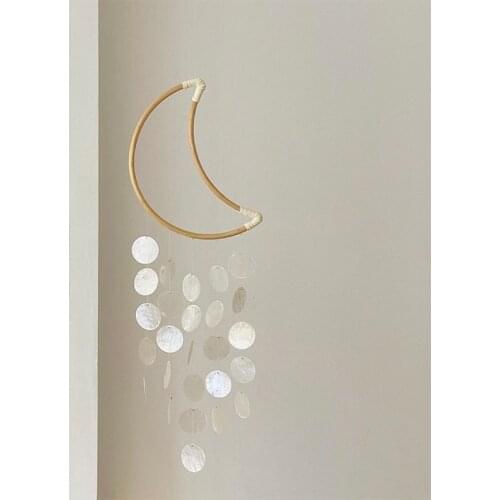 Natural Shell Wind Chime Nordic Korean Style Hotel Dorm Home Office Nursery Decor Hanging Decorations Photography Accessories