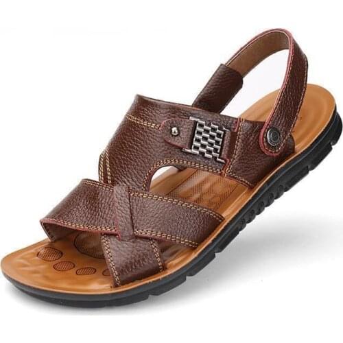 New Big Size Trend Casual Beach Sandals All-match Non-slip Fashion Trend Soft Bottom Soft Surface Men Slippers Beach Men