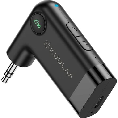 KUULAA Bluetooth Receiver 5.0 AptX LL 3.5mm AUX Jack Audio Wireless Adapter for Car PC Headphones Mic 3.5 Bluetooth 5.0 Receptor