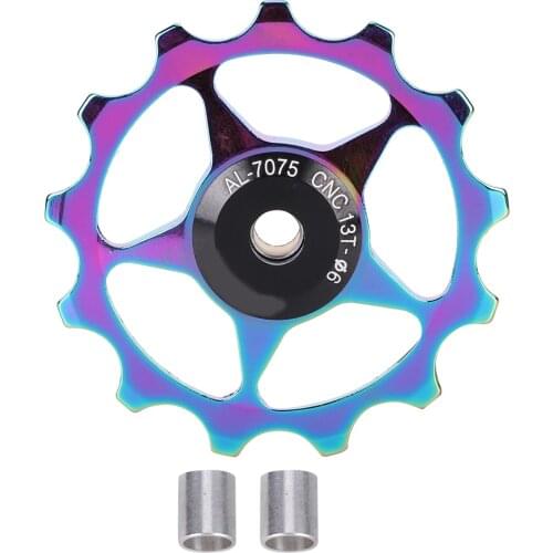 Bike Rear Derailleur Pulley 11T 13T Alloy Bike Rear Derailleur Pulley Bearing Guide Pulley Bike Sealed Bearing Jockey Wheel