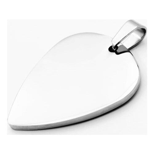 High Polished Blank Stainless Steel Love Heart Dog tags Necklace Pendant Fashion Jewelry 24mm*30mm