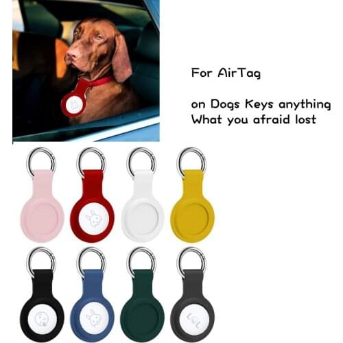 Protective Cover Soft Silicone Case Shell Location Tracker Protector With Buckle for AirTags Bluetooth Tracker Accessories