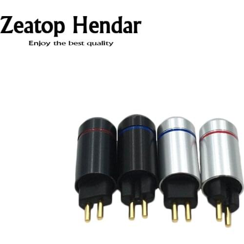 1Pair 0.78mm Earphone Pins Plug for Westone UM3X W4R UE18 Connector Adapter Black Silver