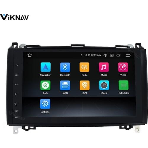 2 din android car radio for Benz A-class W169 B-class W245 Viano Vito Sprinter for VW Crafter 2004-2013 car GPS navigation