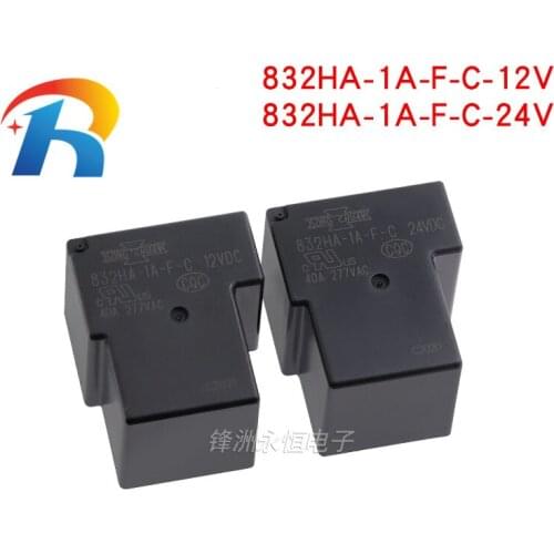 5PCS SONGCHUAN T90 RELAY 832HA-1A-F-C 12VDC 832HA-1A-F-C 24VDC 12V 24V 4PIN 40A T90 new original relay