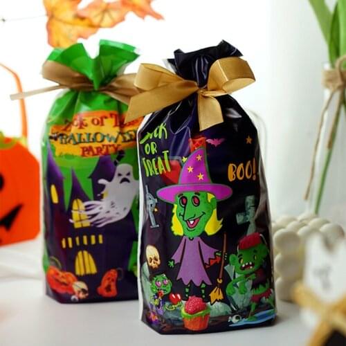 Halloween Party Supplies 50PCS Halloween Series Gift Bags Cute Candy Box Trick Or Treat Kids Gift Pumpkin Bat Candy Boxes Cocina
