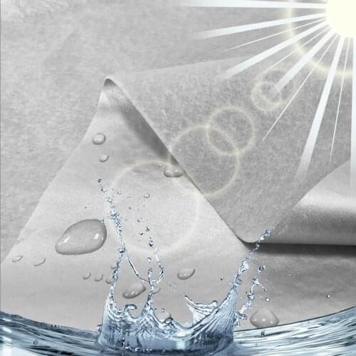 Free Shipping 1m*1.5m Silver-Polyester Taffeta Composite PP Cotton Thickened Washing Machine Cover Cloth Carcover Fabric