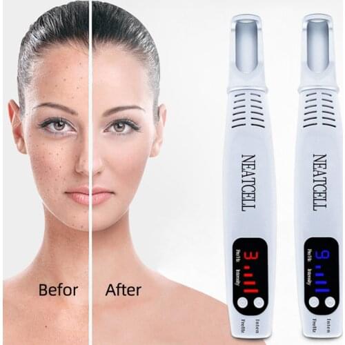 CE FCC Neatcell Removing Skin Tag Scar Freckle Mole Eyebrow Laser Tattoo Removal Machine, Portable Mini Picosecond Laser Pen