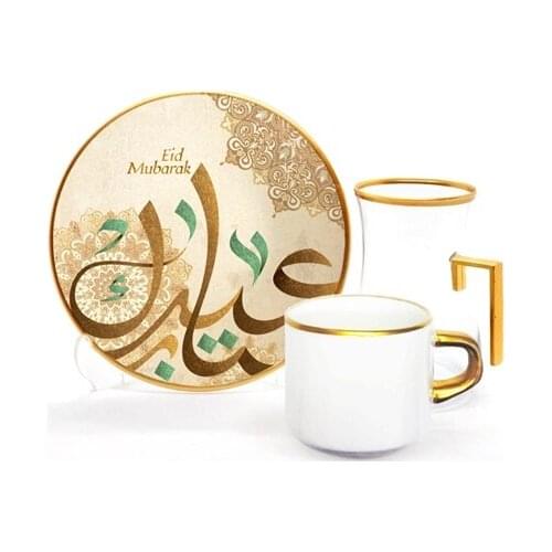 Drop Focus Handled Tea & Coffee Set 18 pieces Diamond