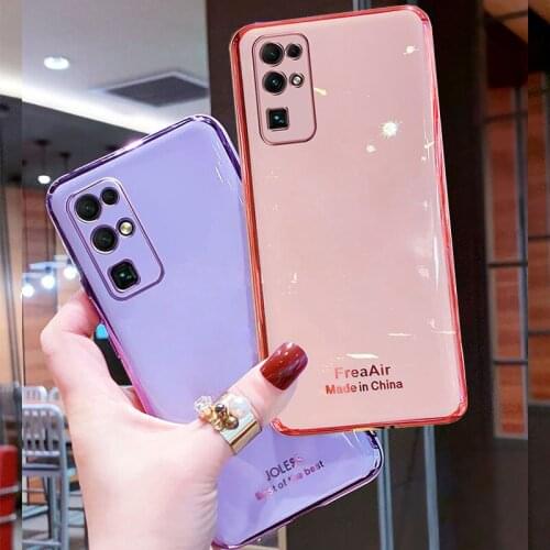Luxury Silicone Case For Huawei honor 30 Premium phone Case For Honor30 Cover Shockproof Stand Holder Case Honor 30 Pro + Plus