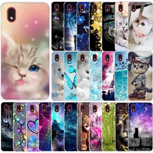 Phone Case For Samsung Galaxy A01 Core Case Silicone Back Cute Cartoon Soft TPU Capa Funda Samsung A01 Core Case Back Cover Etui