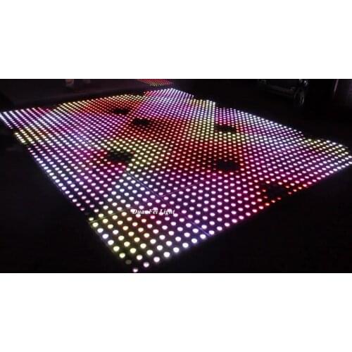 DunFly DuanFei Light 10pieces dmx digital dance floor led floor 50x50cm di stage dance floor