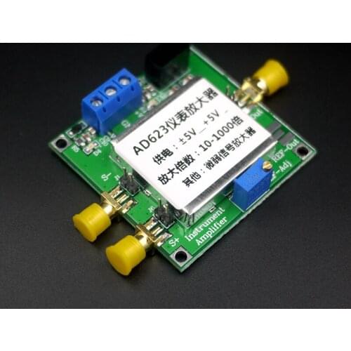 Instrumentation Amplifier AD623 Amplifier Module Single Power Single Ended / Differential Milli Volt Micro Volt Small Signal