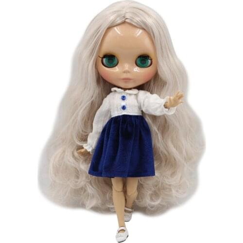 ICY DBS Blyth doll 30cm customized nude TAN skin glossy face nude joint body for 1/6 bjd girl gift toy