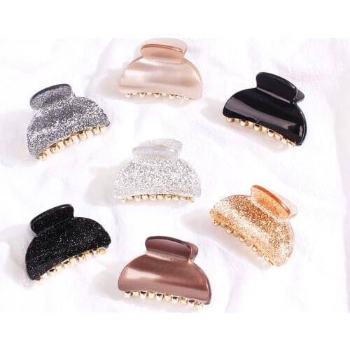 Fashion Women Girls Cute Glitter Candy Colors Hair Claws Sweet Hair Clips Holder Hairpins Barrettes Headband Hair Accessories