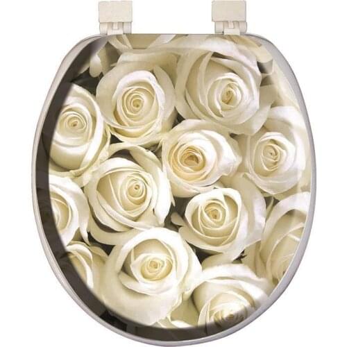 Softy Classic Pattern Soft Toilet Seat Cover White