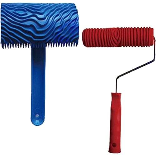 Imitation Wood Pattern Tool Set Eg300T 7 Inch Rubber Roller + Ms16 Imitation Realistic Wood Grain Tool Wood Grain Coating Emboss
