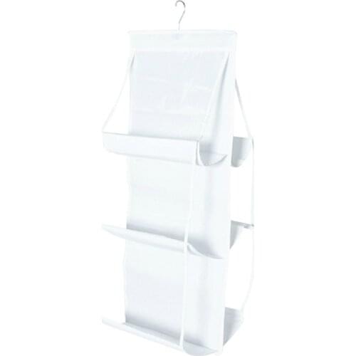 6 Pockets Clear Hanging Storage Bag Purse Handbag Tote Bag Organizer Closet Wardrobe Door Wall Rack Transparent Dust Shield