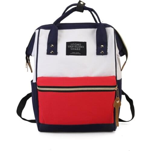 Hot Sale Baby Diaper Bag Canvas Backpack Fashion Mummy Maternity Mother Brand Mom Backpack Nappy Changing Baby Bags for Mom
