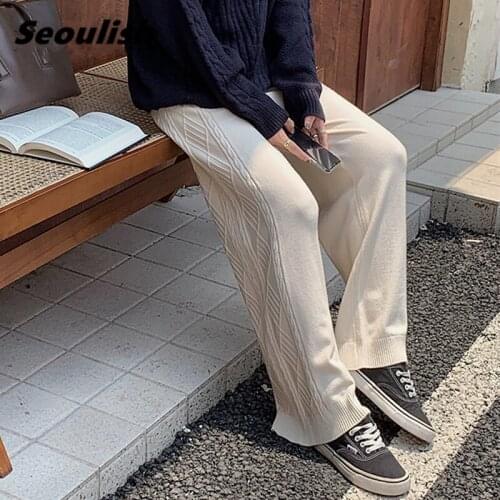 Женские трикотажные брюки Seoulish China At AliExpress