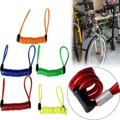 Bike Motorcycle Scooter Alarm Disc Lock Security Spring Reminder Cable Strong