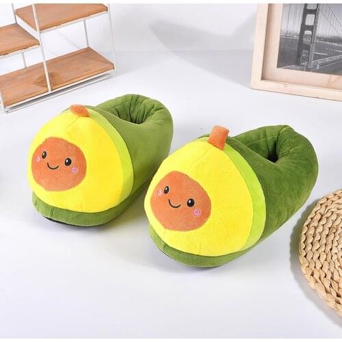 Cute Unisex Slippers Indoor Bedroom Lovers Plush Toy Slippers Autumn and Winter Warm Couple Slippers