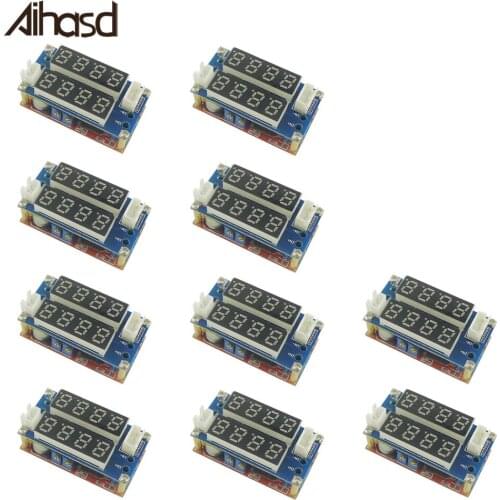 High Quality 5A Constant Current/ Voltage LED Driver Battery Charging Module With Voltmeter Ammeter Free Shipping 10PCS/LOT