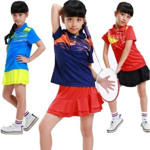 Girls Tennis T Shirt + Skirts , Kids tshirt badminton , Girl t shirt badminton , homme badminton , tennis skirts women Clothes