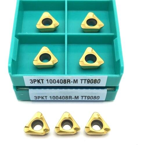 3PKT100408R M TT9080 Carbide insert Indexable tool Milling insert metal lathe Cutting tool CNC turning insert