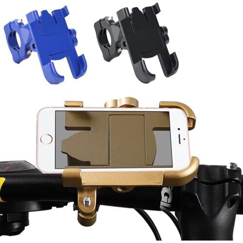 Universal Bike Phone Holder Stand for For 3-6.8 inch Motorcycle GPS Navigation Bracket Cell Holder Bicycle Handlebar Clip Stand