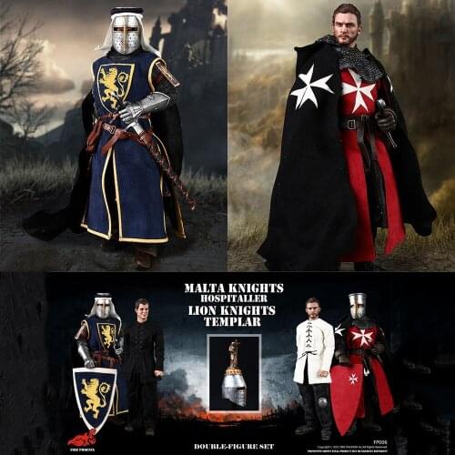 In Stock 1/6 FP003/FP004 MALTA KNIGHT HOSPITALLER Male Figure Model 12 inch Full Set Soldier Action Body Doll