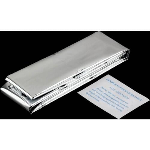 Waterproof Disposable Outdoor Military Survival Emergency Space Foil Thermal Blanket First Aid Sliver Curtain