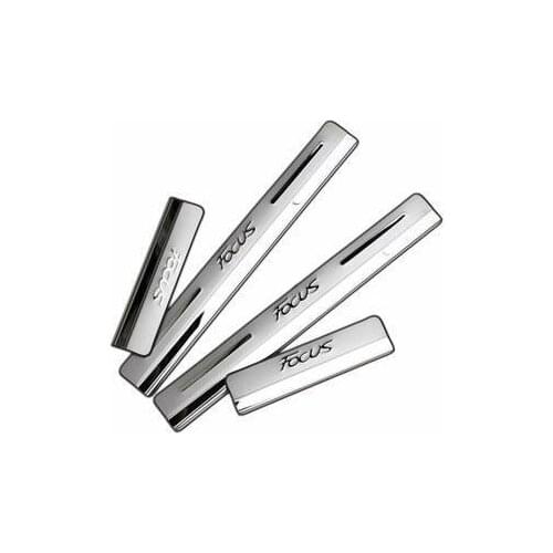High Quality Stainless Steel scuff plate door sill Trim For Ford focus 2012 Car Accessories 4pcs