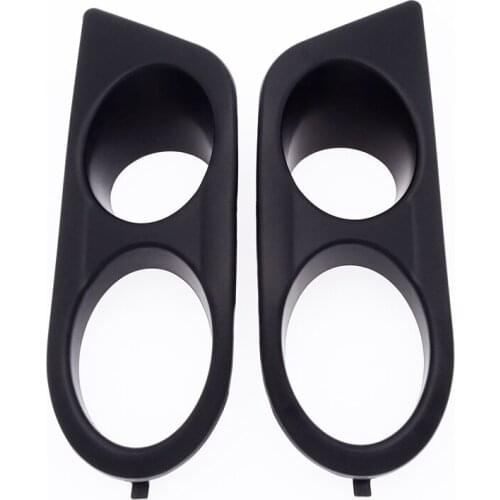 1pair for BMW E46 M3 2001-2006 Black Car Front Bumper Fog Light Covers Dual Hole Surround Air Duct ABS Car Styling Accessories