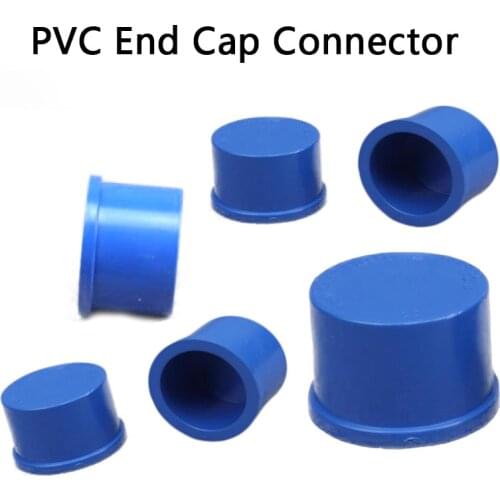 Water Supply Pipe PVC End Cap Connector Garden Irrigation Water Pipe Plug Farm Hydroponic Pipe Accessories Adapter 1 Pcs