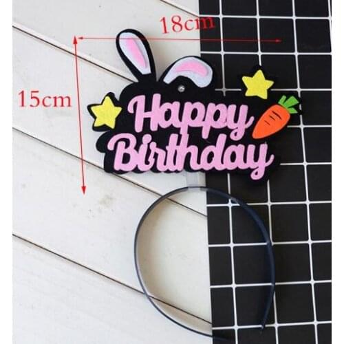 1pc Luminous Hair Hoop With lamp Hair Band birthday Party decoration Festive Party Supplies