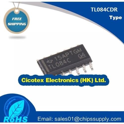 10pcs/lot TL084CDR SOP14 IC OPAMP JFET 3MHZ 14SOIC TL084C