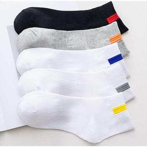 10pieces=5pair/lot Summer Cotton Man Short Socks Fashion Breathable Boat Socks Comfortable Casual Socks Male White Hot