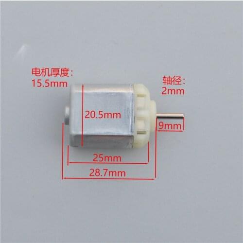 JOHNSON 130 Micro DC Motor 3N2338 6V~12V Rear Output Shaft Reversed Axis Mini Carbon Brush Motor for Car Rearview Mirror